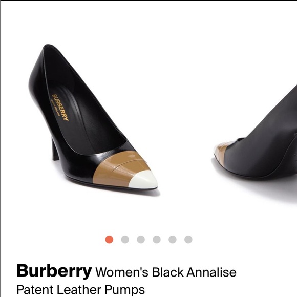 ⭐️SOLD⭐️!!!Burberry Black Annalise Patent Leather Pumps - Picture 11 of 11